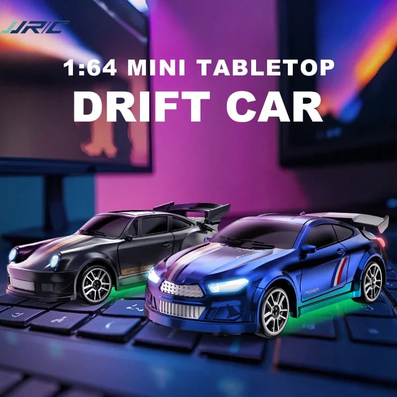 JJRC mini remote control toy car, 1:64 small desktop drift car, compact body, precise control, indoor desk can also play at any