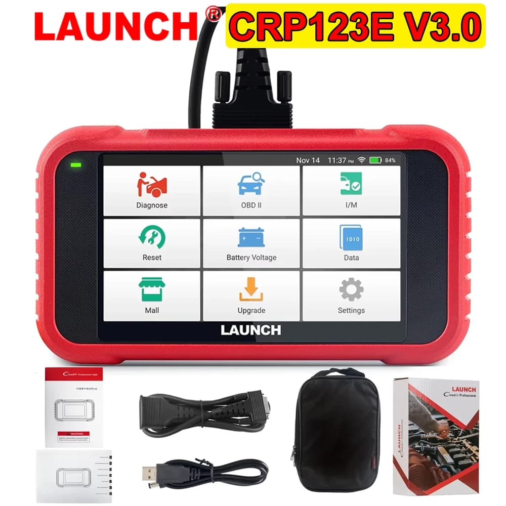 LAUNCH X431 CRP123E V3.0 OBD2 Car Scanner OBD OBDII Engine ABS Airbag SRS Transmission Automotive Diagnostic Tools PK CRP123X