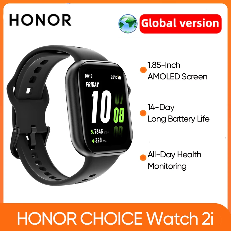 HONOR CHOICE Watch 2i Global Version 14-Day Long Battery life 1.85" AMOLED Screen Smart Watch