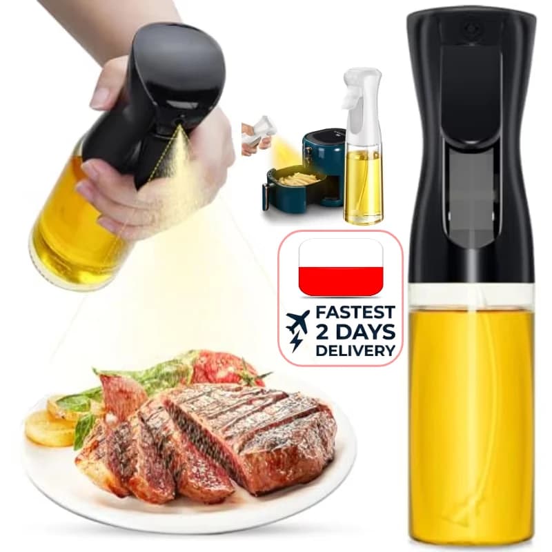 200/300/500ml Oil Spray Plastic Household Kitchen Oil Spray Bottle or Oil Brush Nebulizing Mist Filling Cooking Dual Use BBQ Oil Spray for Cooking - Olive Oil Dispenser Bottle Sprayer Mist-Reusable Food Grade Oil Vinegar,Spray Bottle Kitchen Accessories