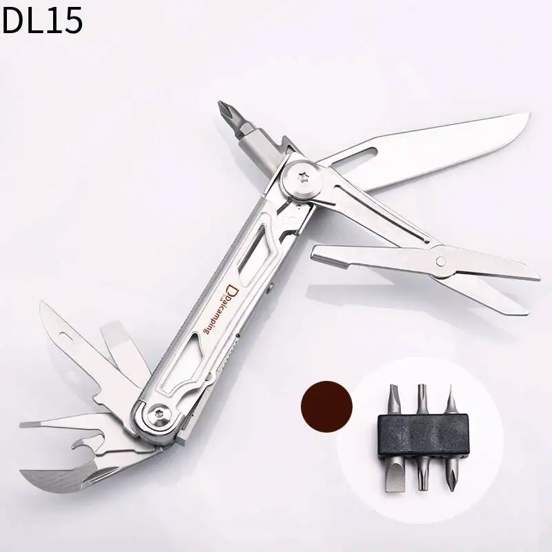 Daicamping DL21 DL15 Multitools Folding Knife Combination Tools Mini Portable Multifunctional EDC Hand Tools Set Multi Tool