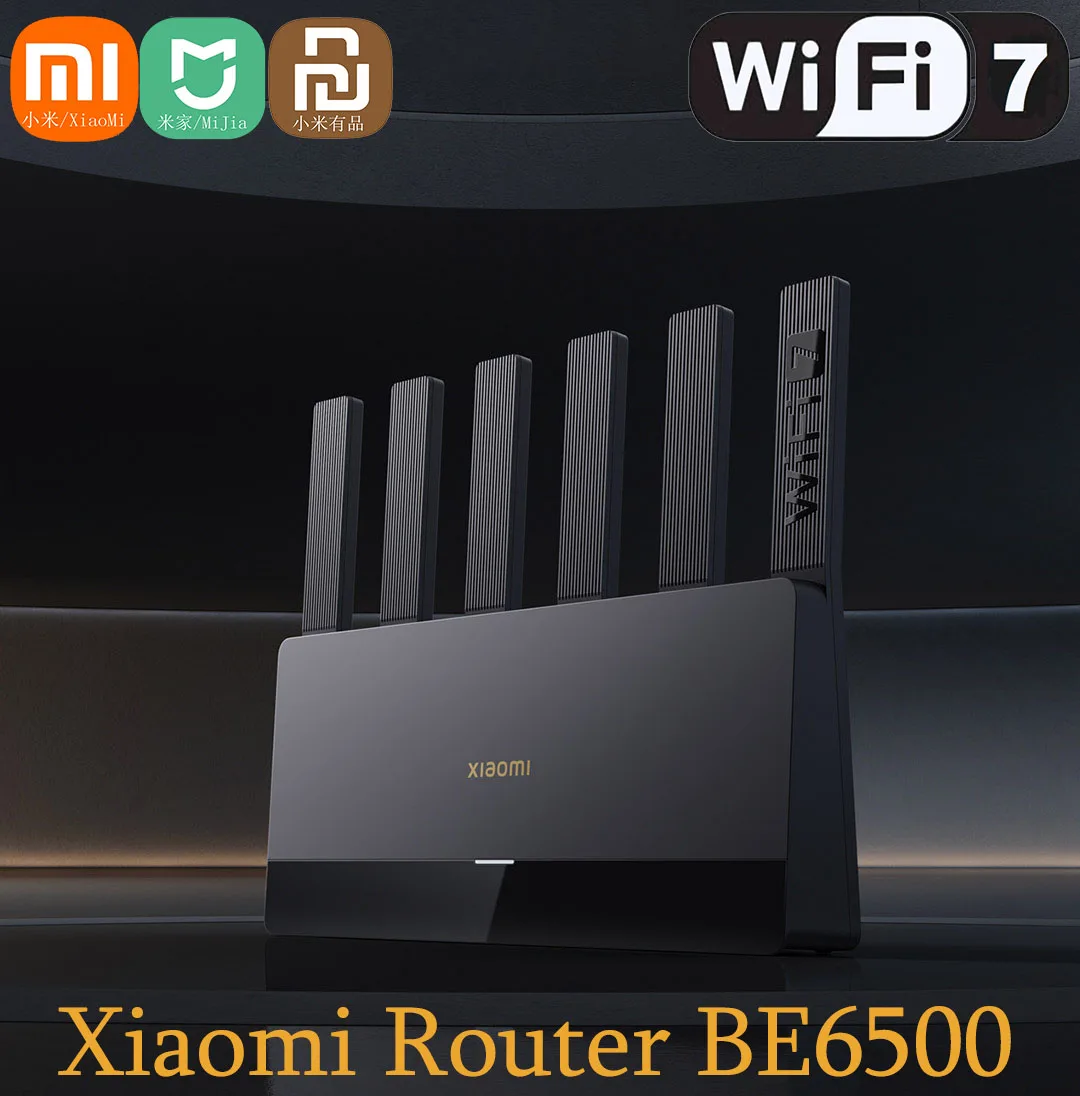 New Xiaomi Router BE6500 WiFi 7 6500M Full 2.5G Network Port 4-core Qualcomm Processor loT Smart Linkage Network Security Home -