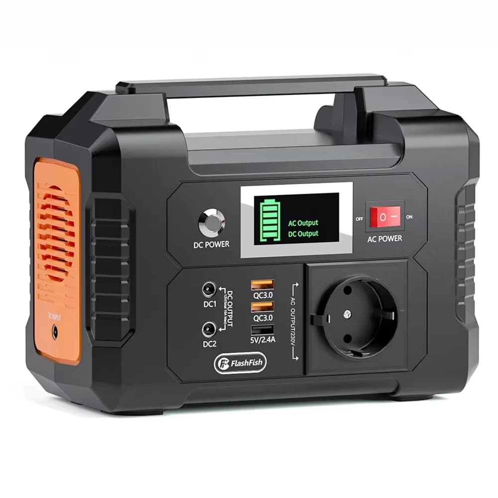 FF Flashfish E200 Portable Power Station 200W 151Wh Compact Generator Solar Generator 230V AC DC Li-ion Battery Supply Outdoor