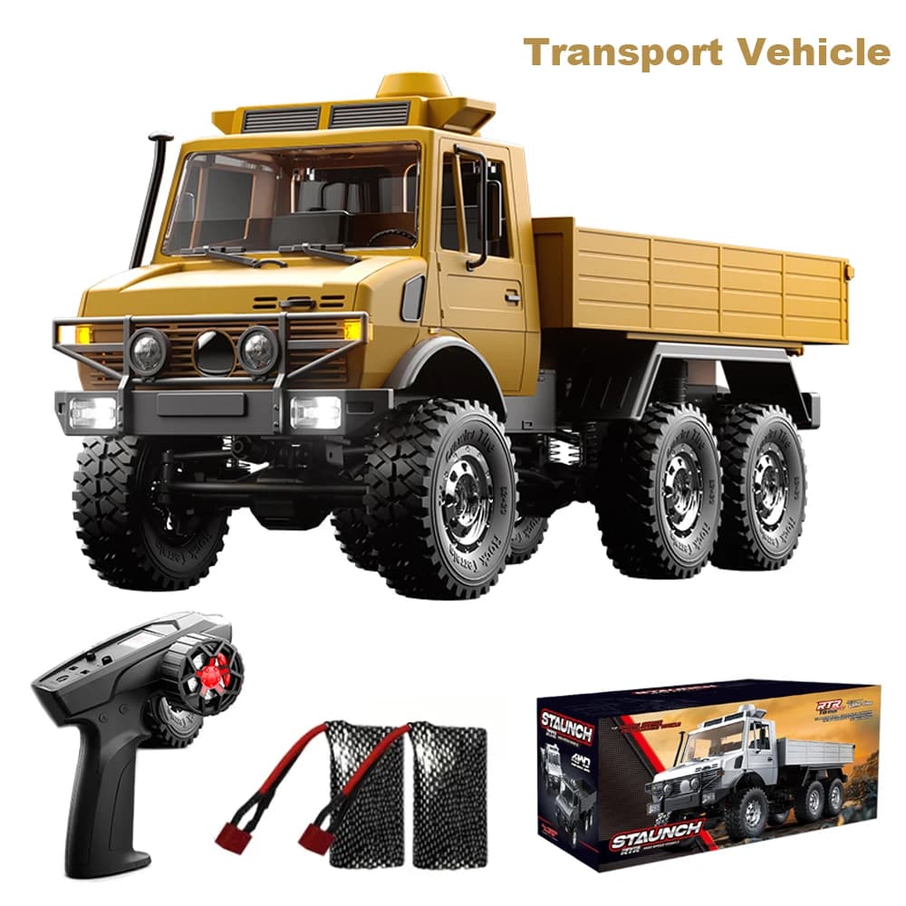 C8823 1/18 RC Car 6WD Off-road Remote Control Vehicle Transport Rescue Truck 2.4G High Speed Climbing Crawler Model Toys