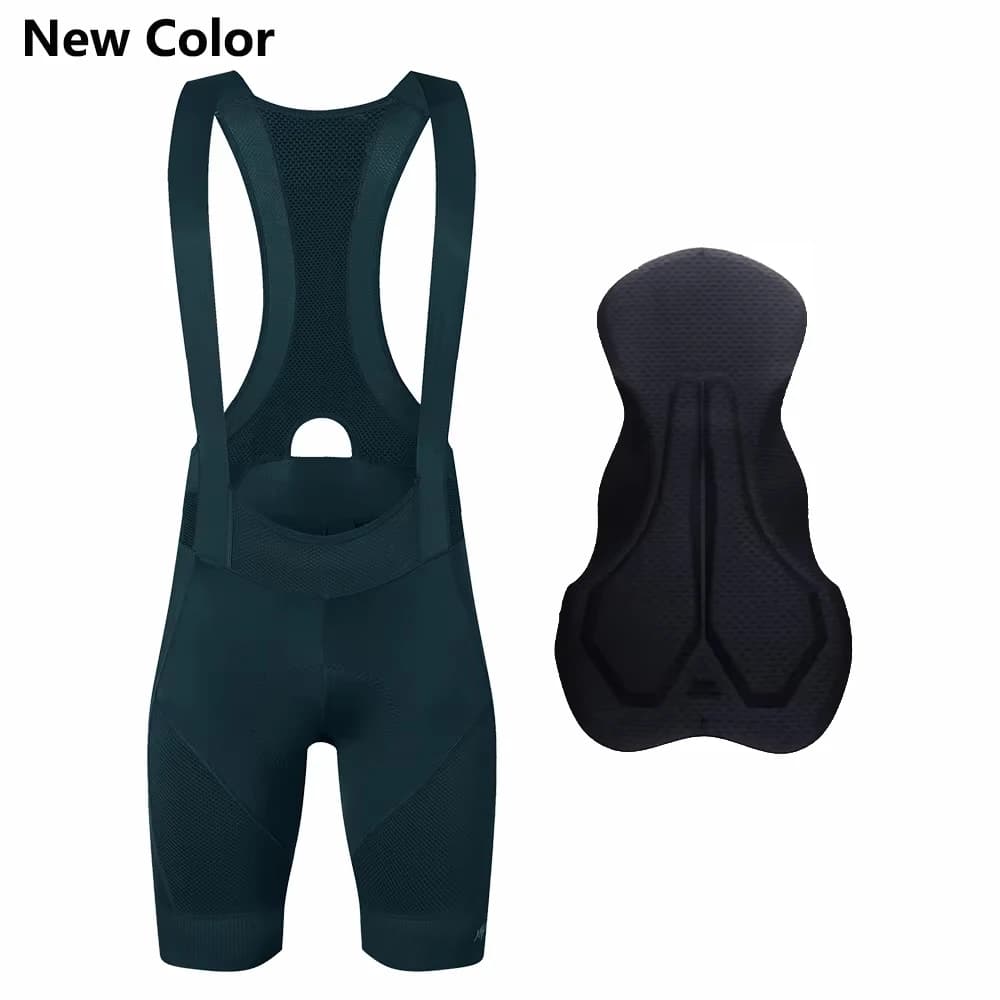 YKYW Men's Pro Team Bib Shorts Summer Outdoor Wear Breathable Bicycle Sports Clothing Tights Bike Blue Gray Bib Shorts 6 Hours