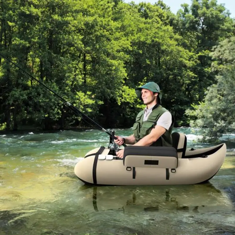 Inflatable Fishing Buoys, Fishing Boats, Inflatable Fishing Gear, with Air Pump, Paddles, and Storage Bags—Shipping from Local Warehouse