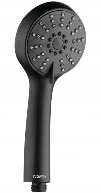 Shower handset shower 3 function black hydromassage Cento