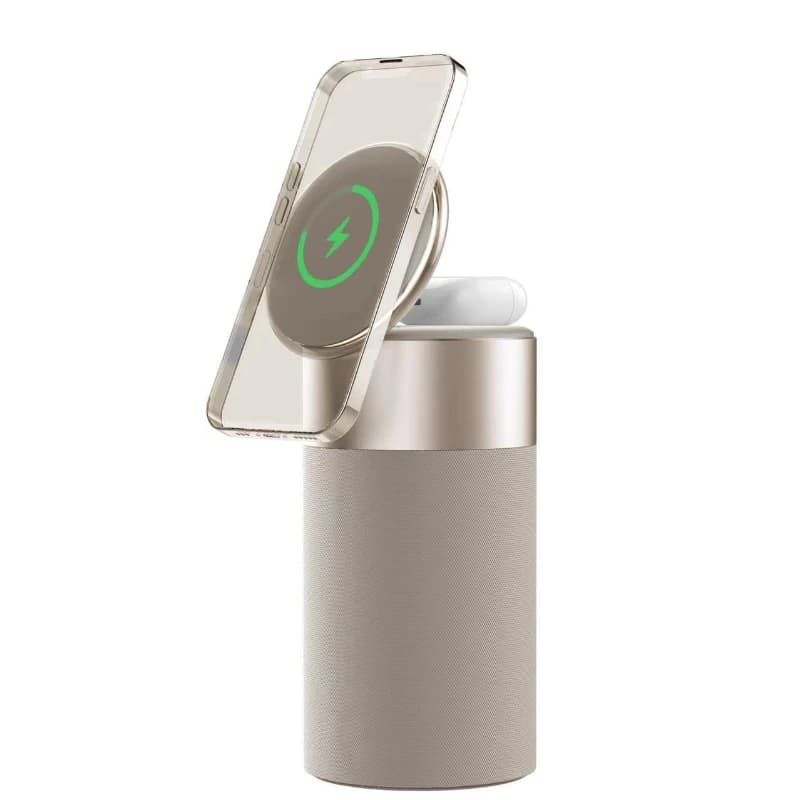 Magnetic Wireless Charging Bluetooth loudspeaker bedside table Lamp loudspeaker Sleep Pillow Touch Control