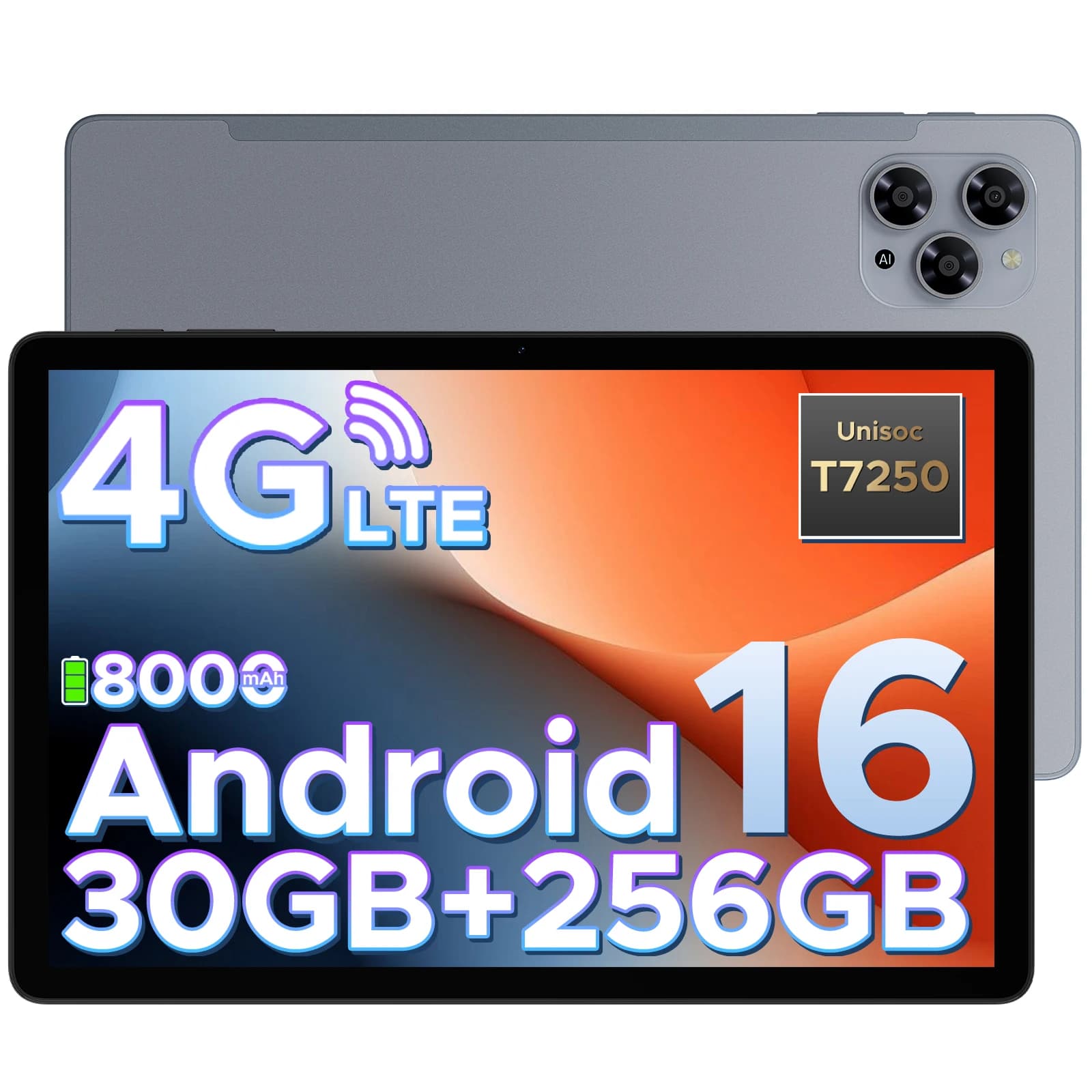 DOOGEE Tab G6 Tablet PC 30GB 256GB Android 15 Dual Speakers 11'' HD Display Widevine L1 8000mAh Battery 2 in 1 Smart Pad