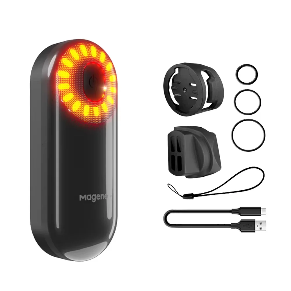 Magene Bike Radar Tail Light Headliight Bicycle Smart Rear Lighting Saddle Seatpost Ebike LED Cycling Taillight
