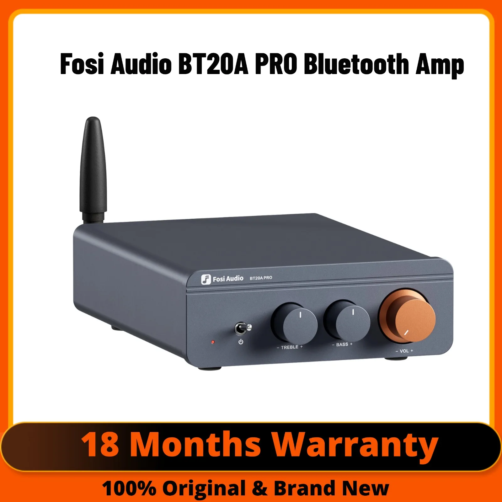 Fosi Audio BT20A Pro TPA3255 Bluetooth Sound Power Amplifier 300W X2 Mini HiFi Stereo Class D Amp Bass Treble For Home Theater