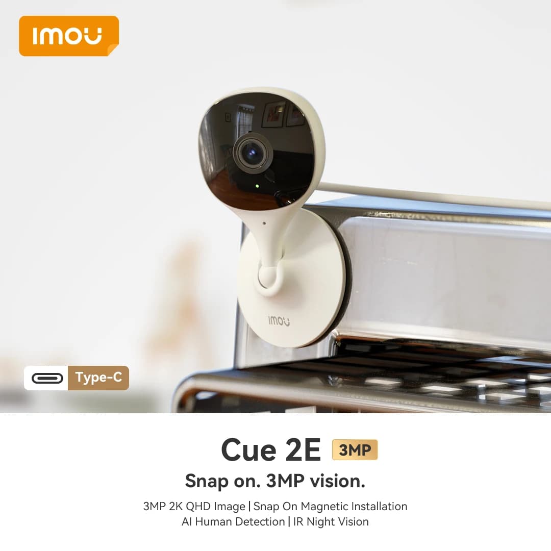 IMOU Cue 2E 3MP Wifi Camera Baby Monitor Camera Human Detection Compact Smart Night Vision Camera Indoor Mini Surveillance