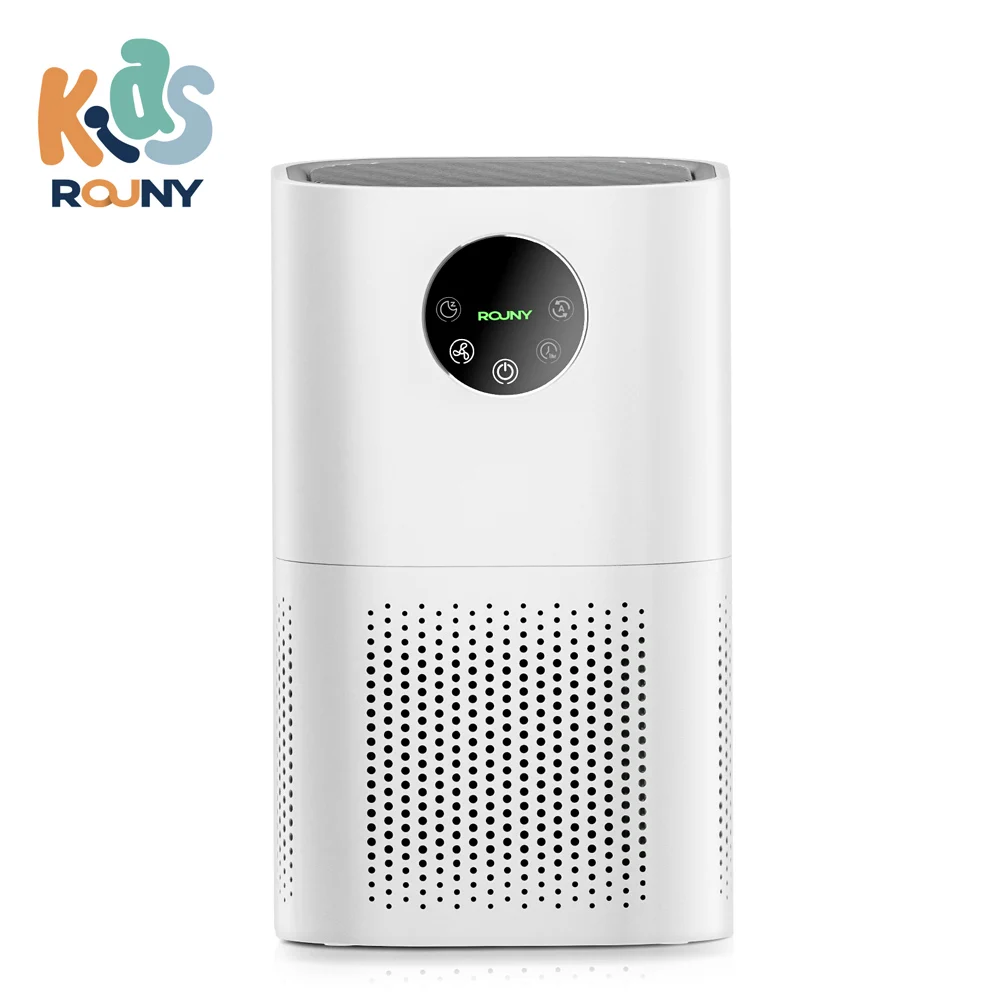 ROUNY Air Purifier, Air Deodorizing Household Appliances, 4-Speed Adjusting with Quiet Sleep Gear, 25dB Low Noise, White