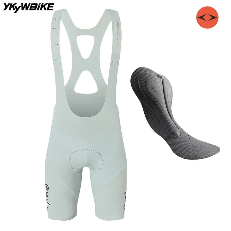 YKYW Men Elastic Interface Seamless Cycling Bib Short 7 Hours Riding Summer Breathable Bicycle Bib Pants Pro Road Bike Clothing