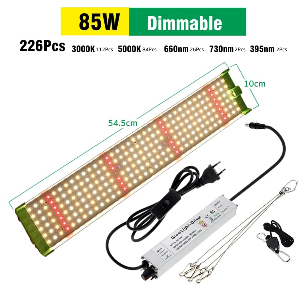 85W 150W Full Spectrum Plant Growth Led Quantum Board Lamp Hanging Greenhouse Succulent Flower Tent Seed Fill Light
