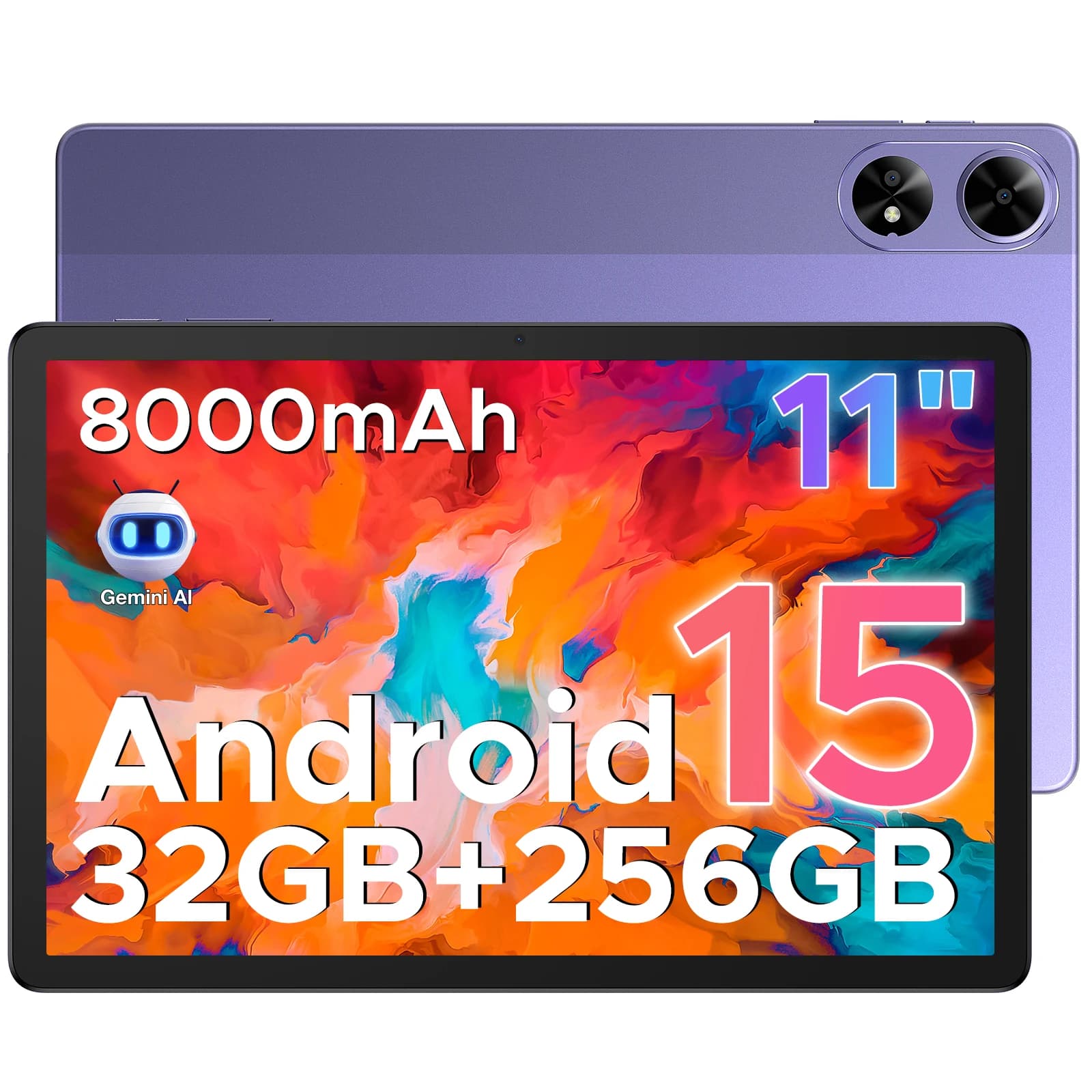 DOOGEE Tab G6+ Tablet 4G LTE 32GB 256GB Gemini Al 11'' Display Dual Speakers 8000mAh Battery Widevine L1 Android 15 Smart Pad
