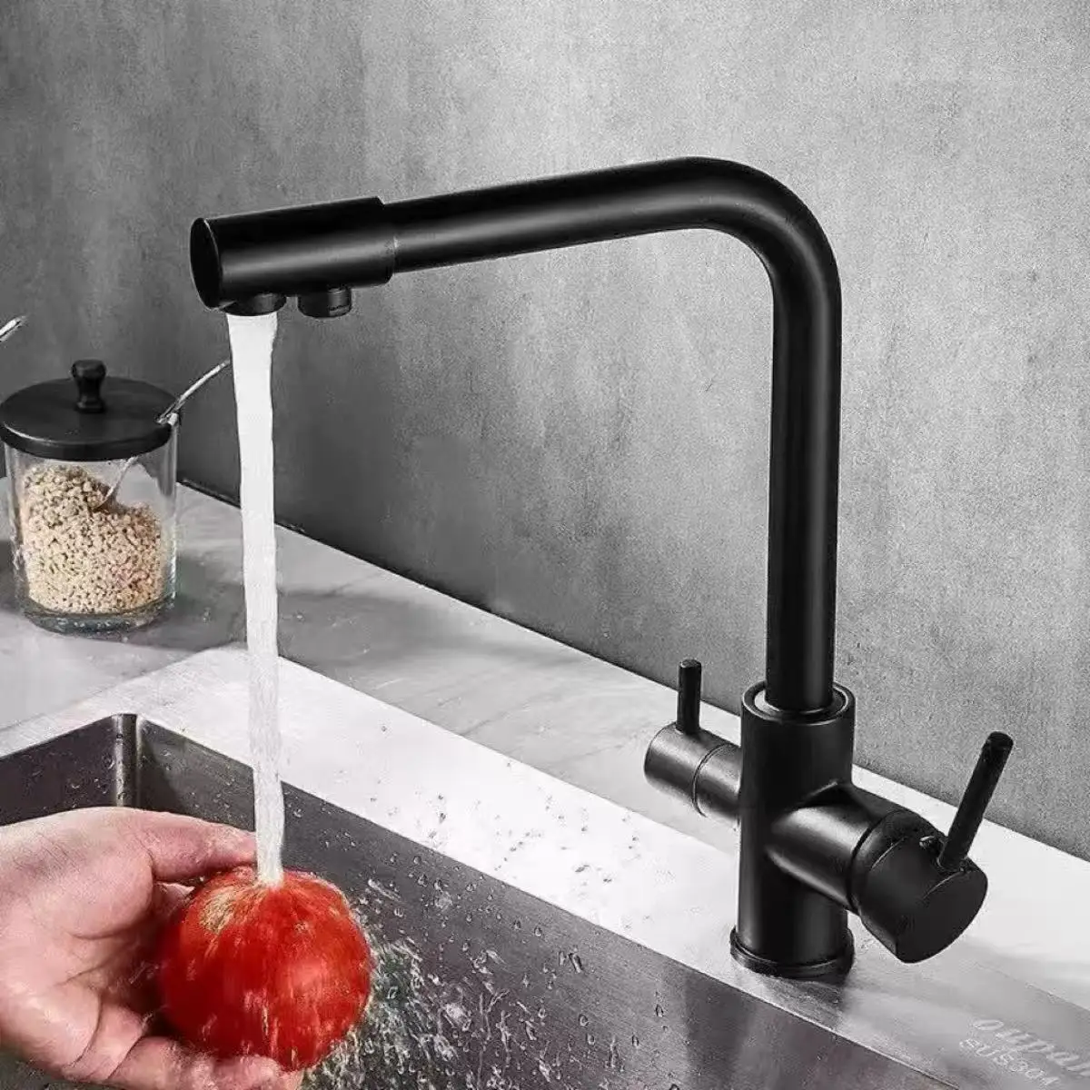 Drinking Filtered Water Kitchen Faucet Purification Tap Dual Handle Faucet Kitchen Sink Tap