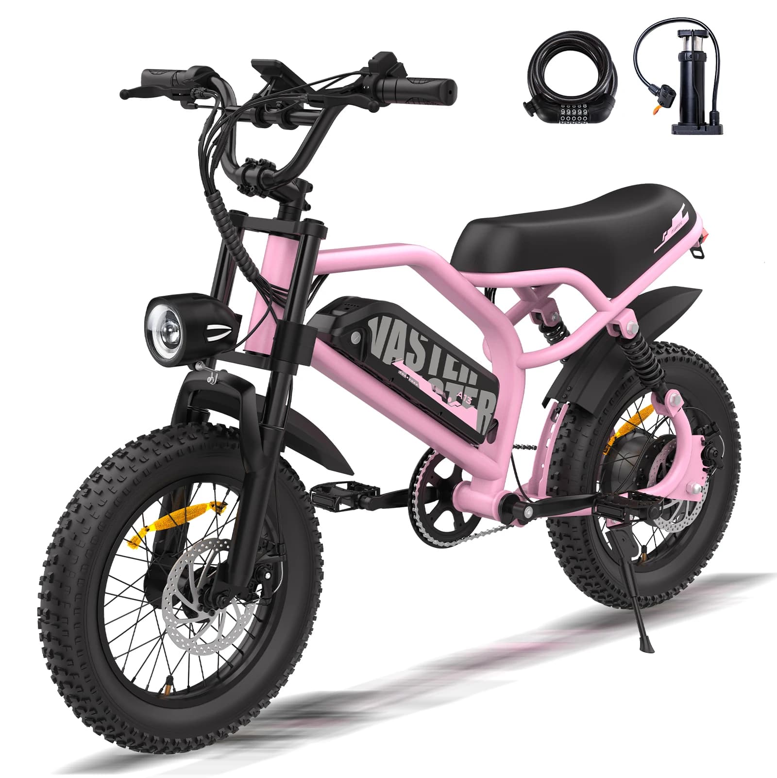 AVDL EU A13 16" Fat Tire Electric Bike -250W Motor 36V 12.8Ah Removable Lithium battery, 25KM/H Off-Road Commuter Bike