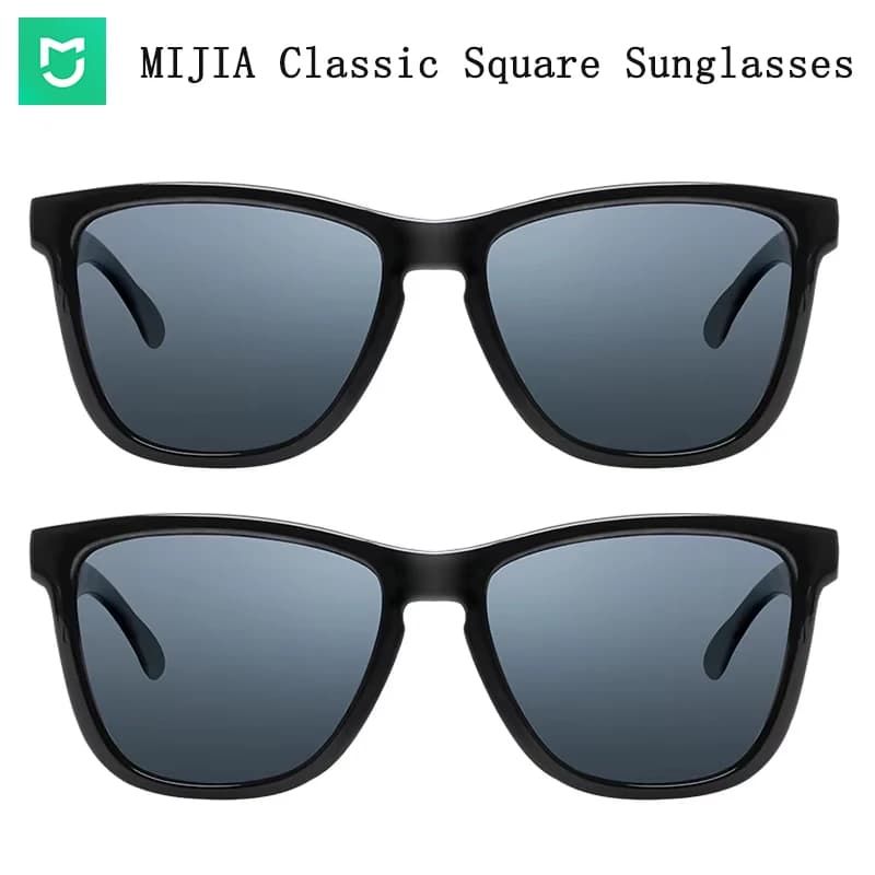 Original MIJIA Classic Square Sunglasses TAC Polarized Lenses Glasses Retro Light Frame Screwless UV Protection Driver Women Men