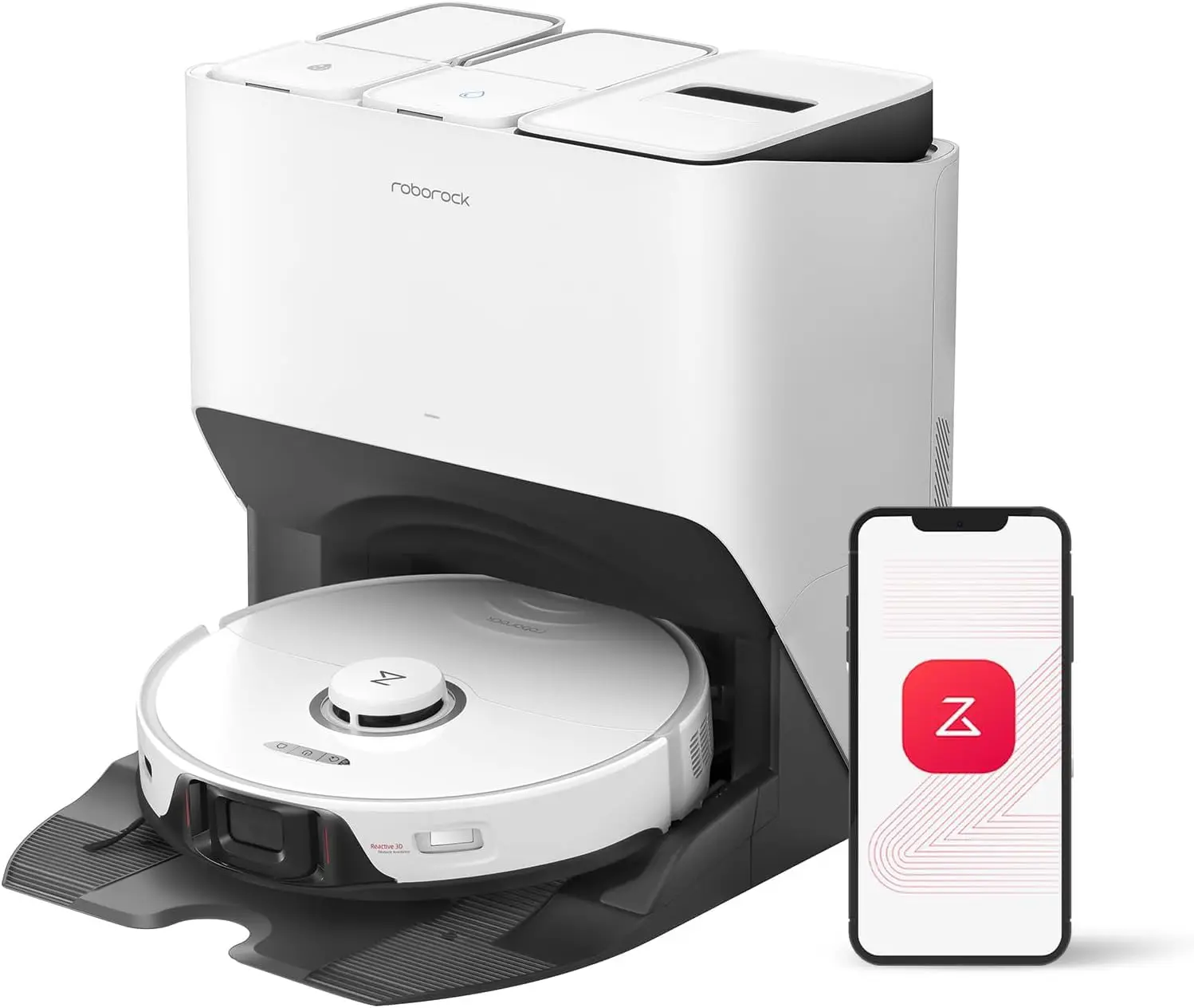 【Renewed】Roborock S8 Pro Ultra Robot Vacuum and Mop: Self-Washing & Drying, 6000Pa Suction, Adjustable Dual Brushes
