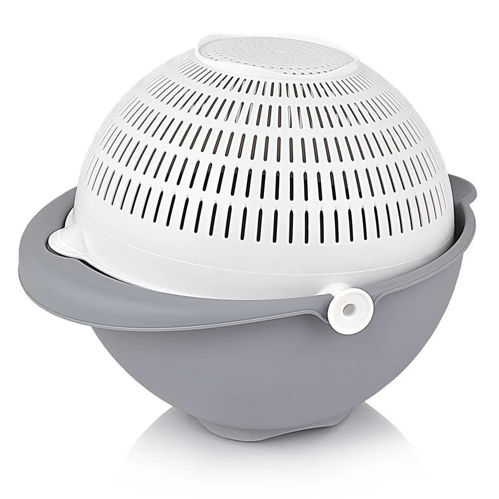 Kitchen colander with bowl 25 cm rotary strainer
