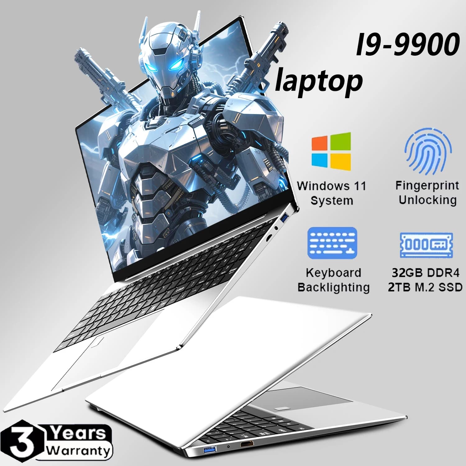 LENO i9 Windows 11 Pro Laptop Intel CORE i9-9900U Notebook 15.6 Inch 32GB RAM 1TB 2TB SSD 1920*1080HD Gaming laptops Pc Gamer