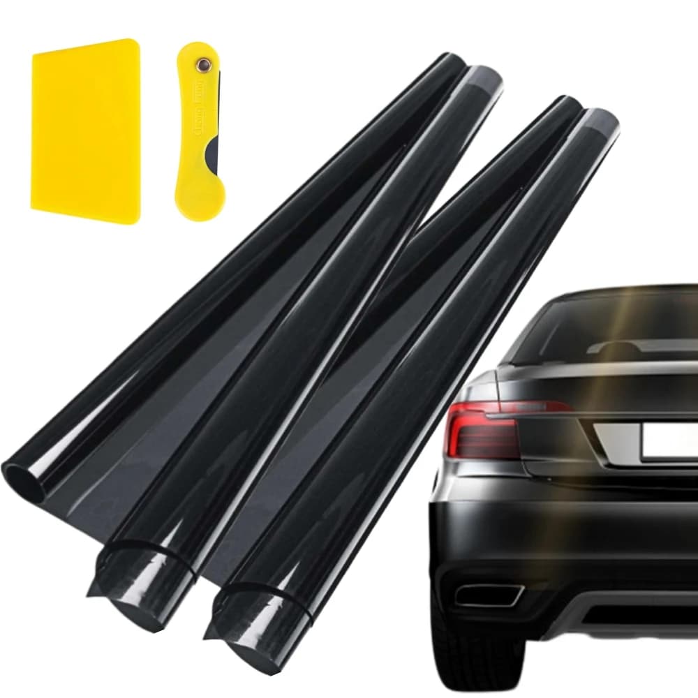 2PCS Privacy Glass Film Car Window Tint Film 50cm×300cm Car Sun Shade Solar Sheet Sun Protective in The Car Tinted Glass for Car