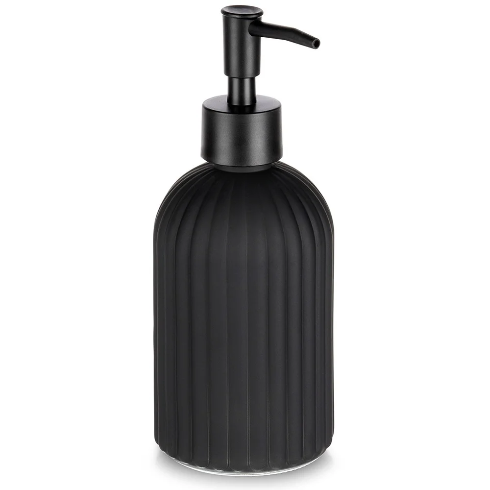 Black Glass Soap Dispenser 400 ml