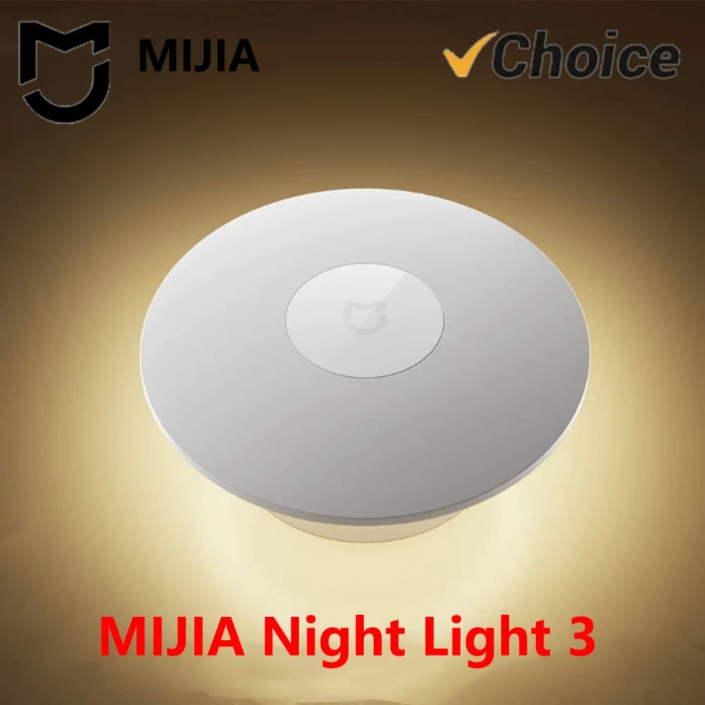 Original New MIJIA Night Light 3 Adjustable Brightness Infrared Smart Human Body Sensor Magnetic Base For Smart Home Life