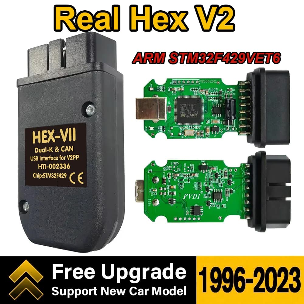 2026 Real Hex V2 VCDS Vag Com OBD2 Scanner 25.3.1 VCDS VAGCOM Interface with unlimited wine free update ARM STM32F429 Hex-V2 chip