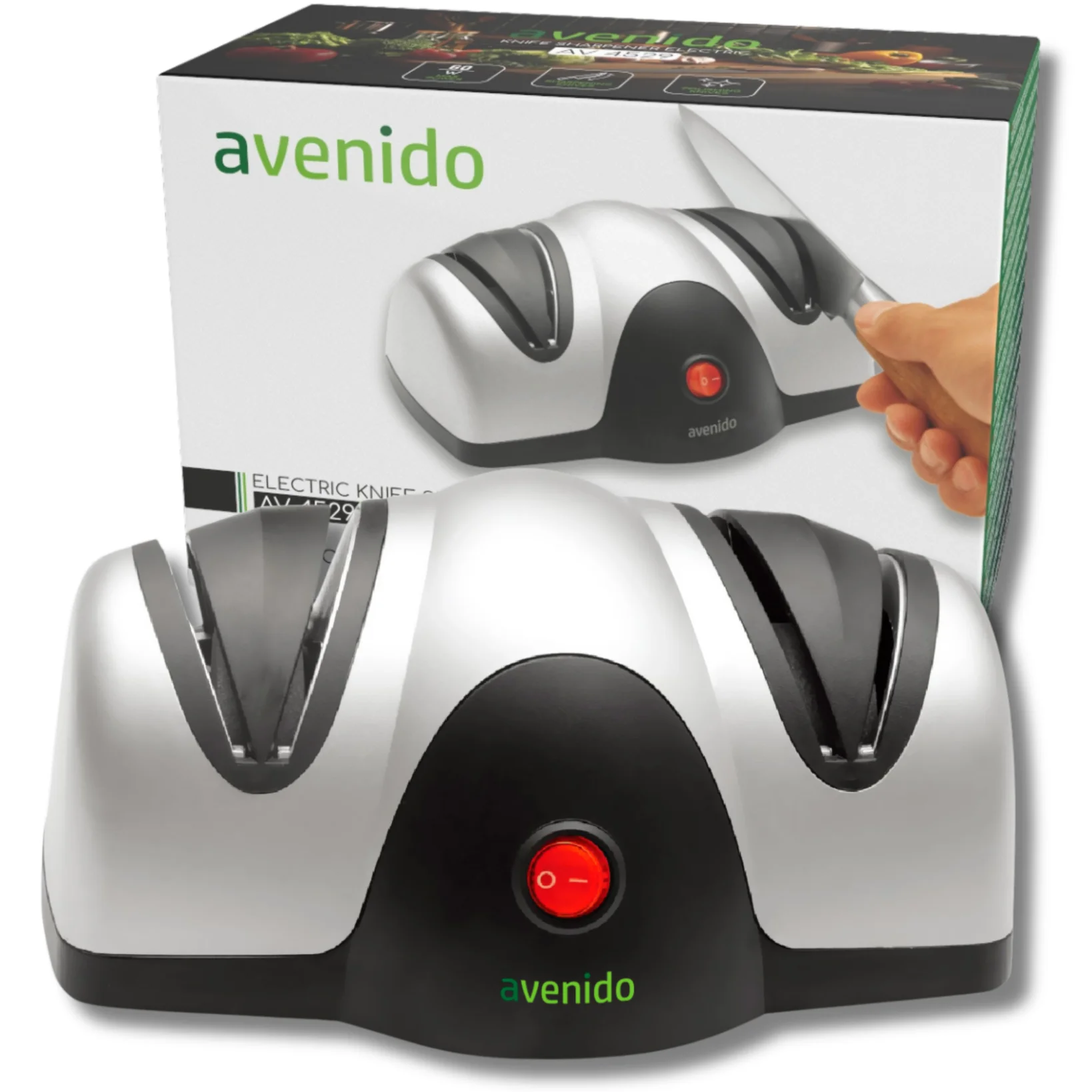 Electric Kitchen Steel Knives Sharer Quick And Easy Sharpening 2 Stage Sharpening And Polishing System 40W 230V Guides