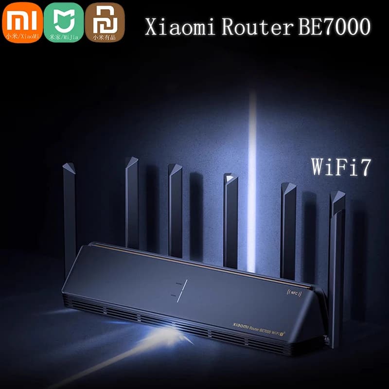Xiaomi Mijia Router BE7000 Tri-Band WiFi Repeater VPN 1GB Mesh 3.0USB IPTV 7000M 2.5G Ethernet Ports Modem Signal Amplifier