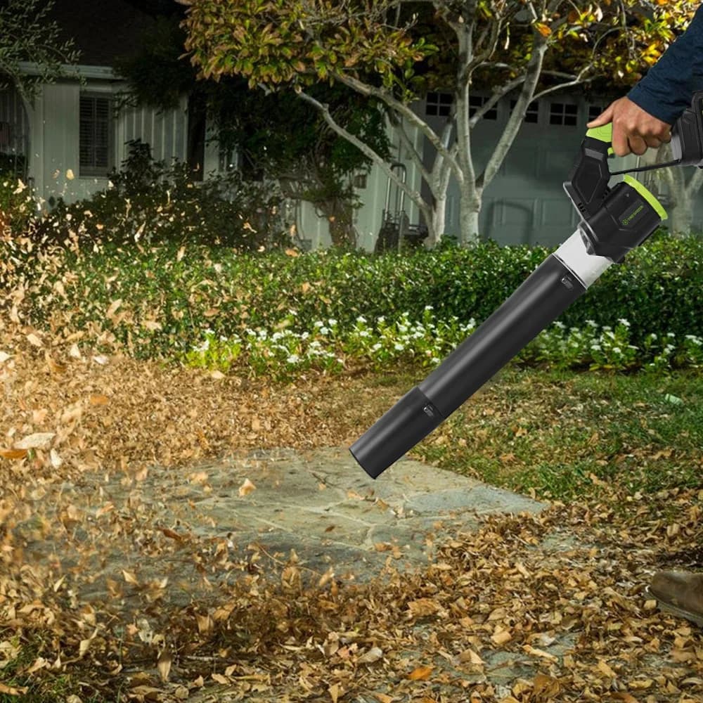 ONEGREEN 7000W Brushless Cordless Electric Turbo Blower 2IN1 Leaf Dust Snow Blowing Cleaning Tool For Makita 18V Battery pin
