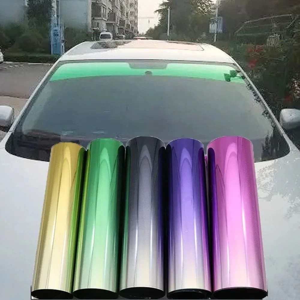 Car Sun Shade Front Windshield Sunshade Protector Solar Window Tint Film Heat Insulation Color Changing Film Universal