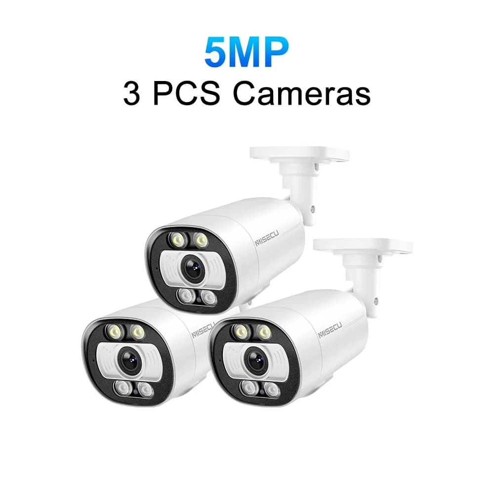 UHD 8MP 4K Outdoor POE IP Camera AI Smart H.265 Two Way Communication Color Night Vision Home Record Surveillance Camera