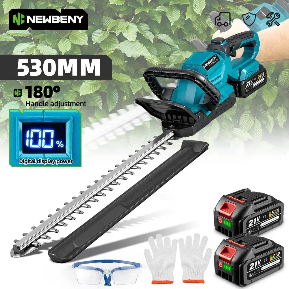 NewBeny Electric Hedge Trimmer Handle 180° Adjustment Lawn Mower Garden Landscaping Hedge Pruner Trimmer For Makita Battery Pin