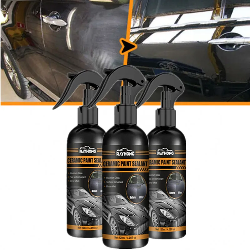 3PCS Car Plastic Restorer Coating Polishing Liquid Car Nano Glass Hydrophobic Polish Cleaning Ceramic Coating Agent