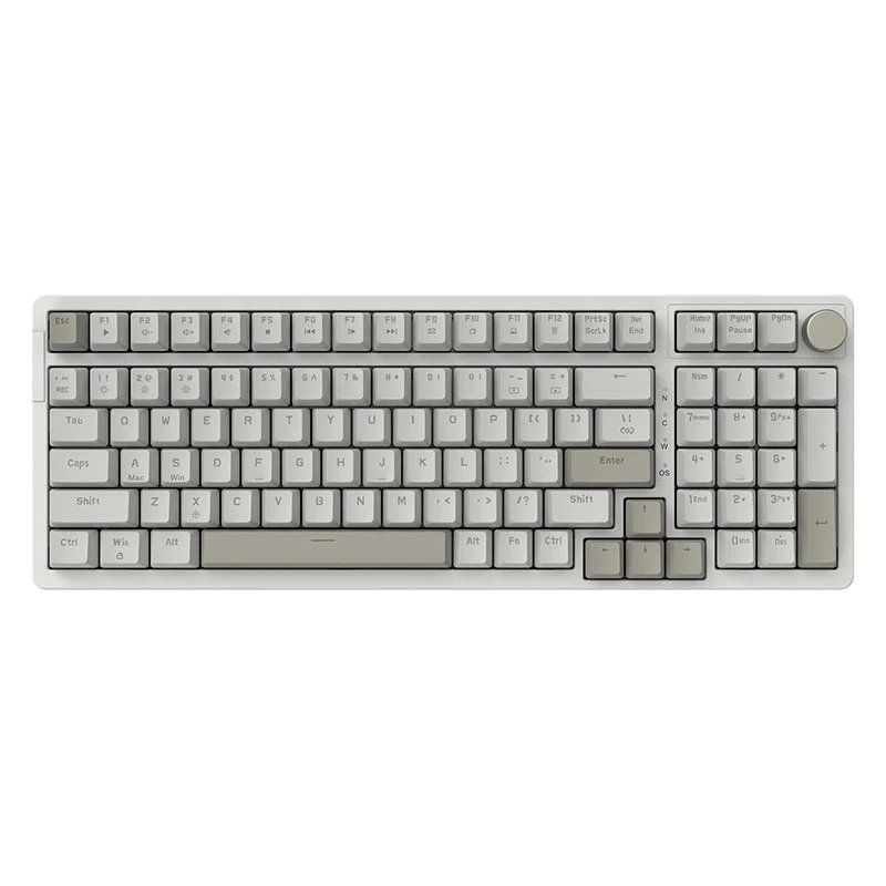 Ajazz AK992 Wired Mechanical Keyboard, 98 Keys, Full Layout, Hot-swap USB Gaming Keyboard, Multimedia Keys for PC & Laptop