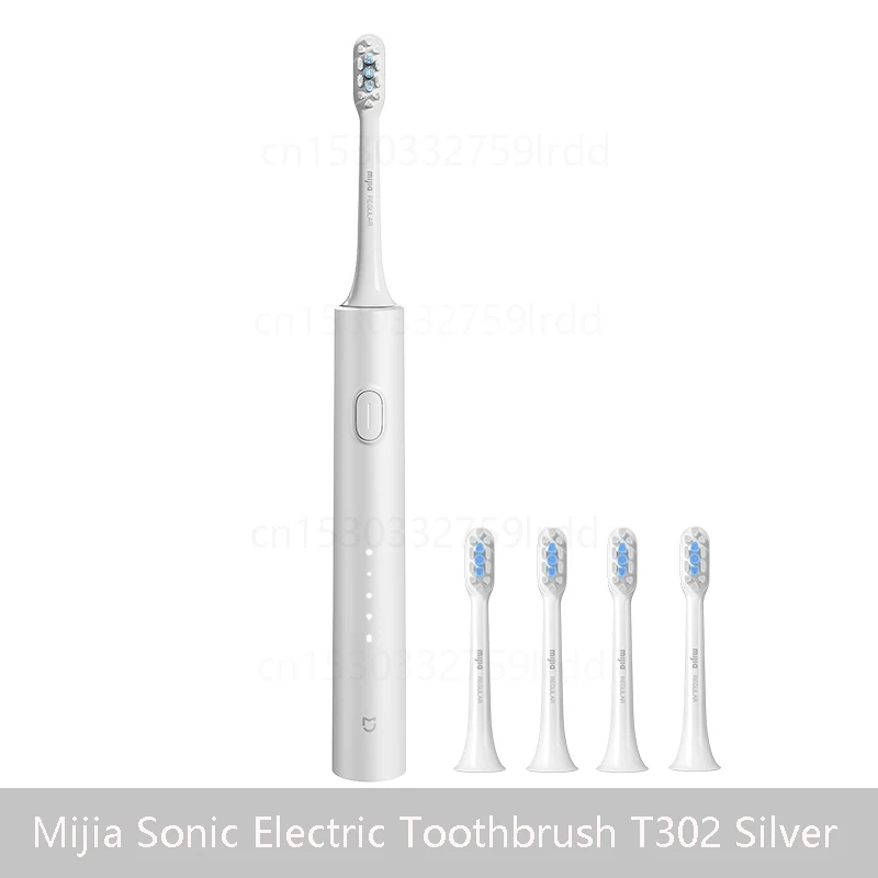 Mijia Sonic Electric Toothbrush T302 3colors 4 Brush Heads IPX8 Water Proof 360° Wireless Charging 4 Modes Cleaning Teeth
