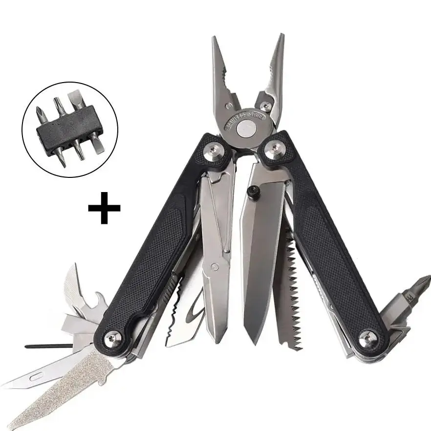 Daicamping DL7 Titanium G10 Stainless Handle Outdoor Camping Folding EDC Multi Tools Pliers Hand Tools Set Multi-tools Kit