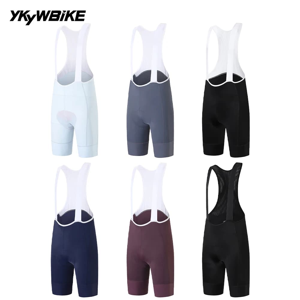 YKYW 2025 Men's Cycling Pro Bib Shorts 6 Hours Ride Summer Breathable Bicycle Tights Belgium Padded Bike Bib Pants Italy MITI