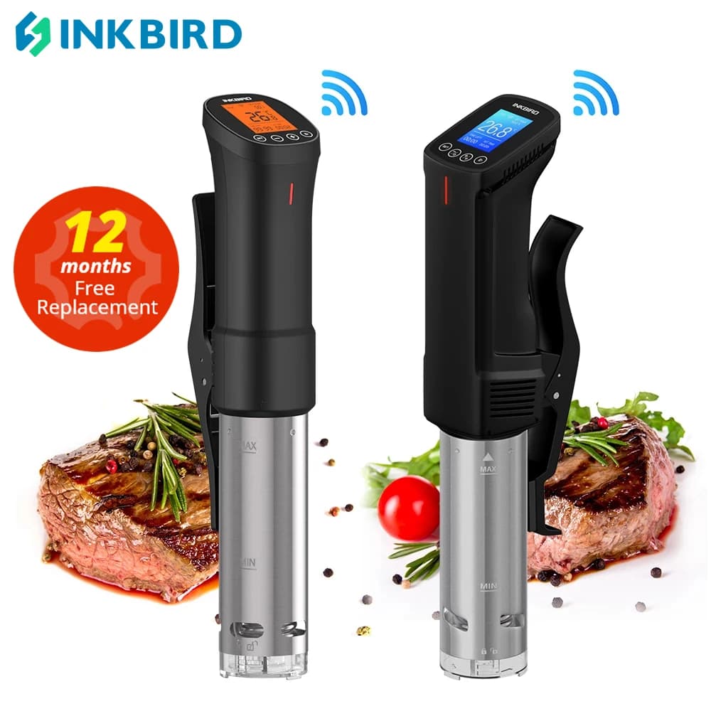 INKBIRD EU Plug Vacuum Sous Vide Cooker Immersion Circulator Accurate Cooking WI-FI Control 1000W Heater Accurate Temperature