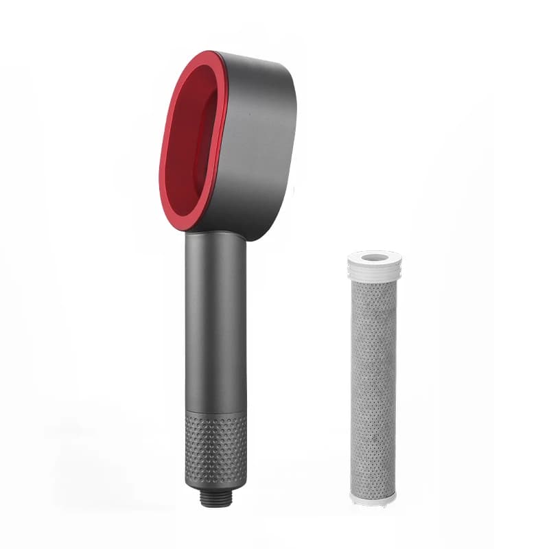 High Pressure Beauty Filter Handheld Shower Head Water Saving Rain Shower Sprayer Impurities Filtration Purification Filtered Water Bathroom Accessories