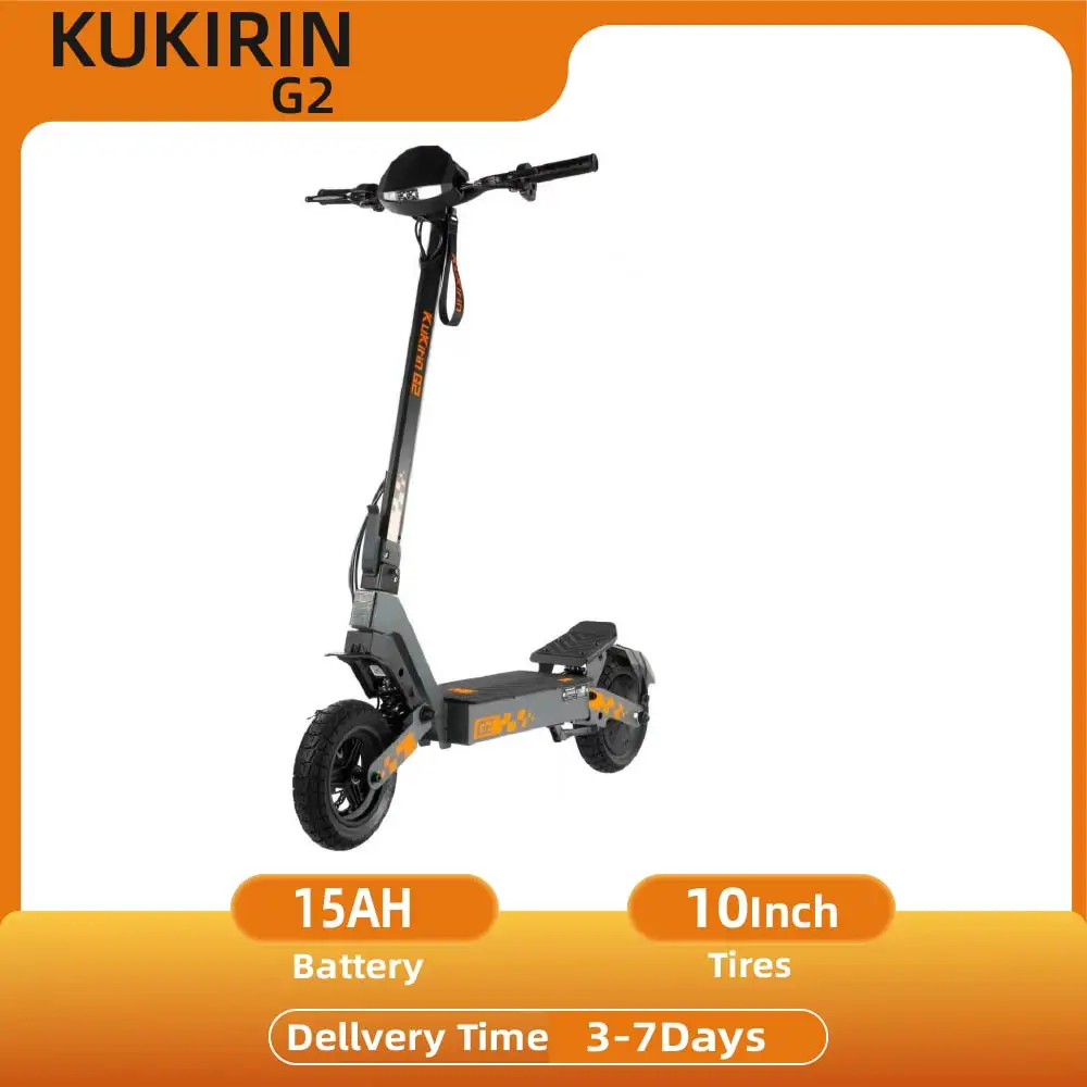 KuKirin-- G2-- Adult E Scooter 10 inch Tire Foldable Scooter City Commuting EScooter 48V15AH All Terrain E-Scooter
