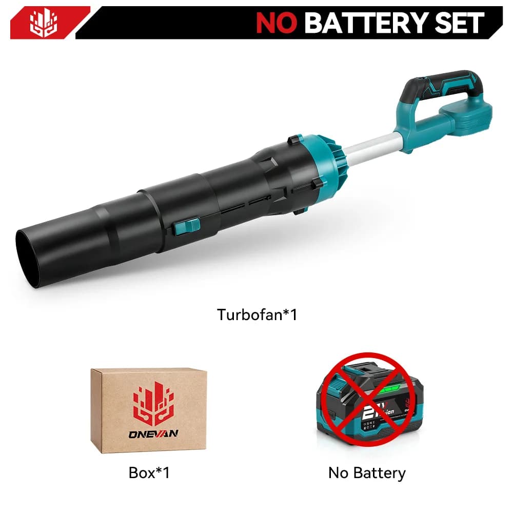 ONEVAN 8000W Brushless Electric Air Blower Jet Fan 400M/S Cordless Blower Dust Snow Removal Tool for Makita 18V Battery Pin