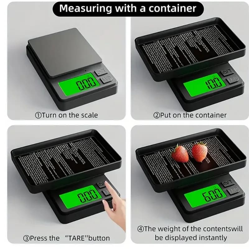 0.01g -100/500g portable electronic scale mini digital scale high precision electronic pocket scale jewelry weight kitchen scale
