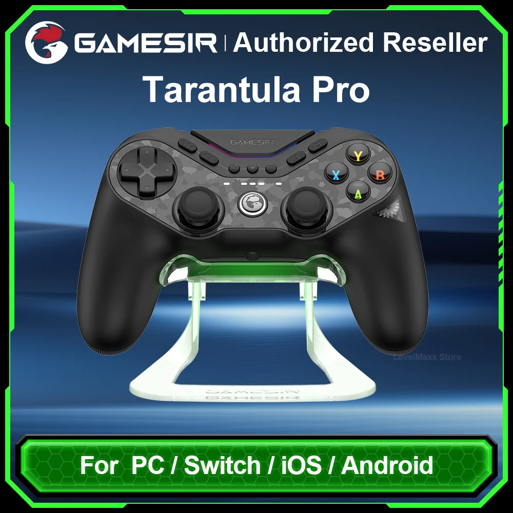 GameSir Tarantula Pro T3 Pro Wireless Gaming Controller with Gamesir Mag-Res TMR Sticks RGB Lighting Effect for Switch PC IOS