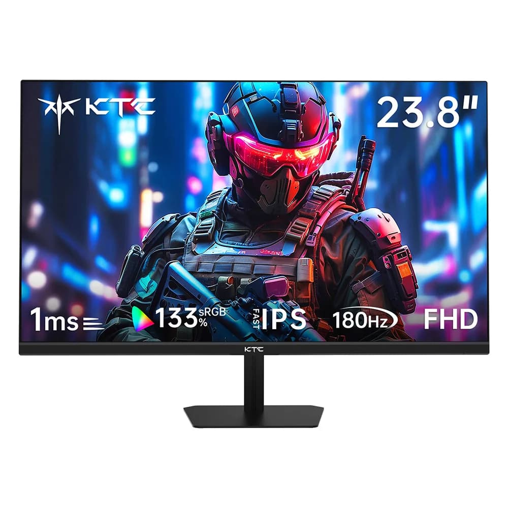 KTC H24F8 Gaming Monitor, 23.8'' 1920*1080 16:9 Fast IPS Screen 180Hz 1ms Response Time 1000:1 Contrast Ratio, HDR10 VESA Mount
