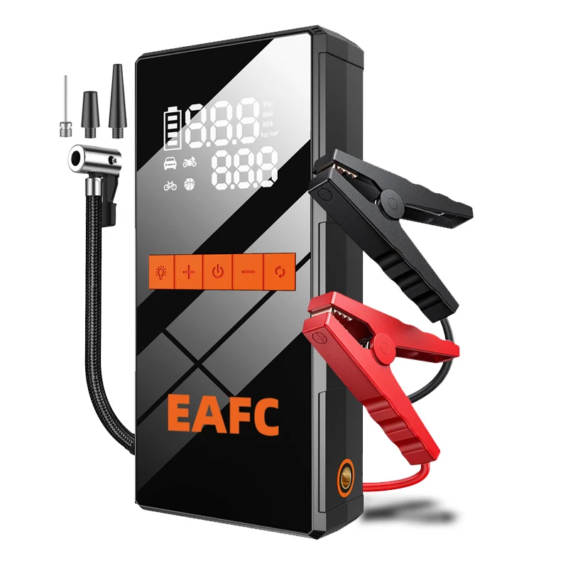5000A Car Jump Starter Power Bank Portable 150PSI Air Pump Car Battery Emergency Boosters Starting Device Car Starter 2025