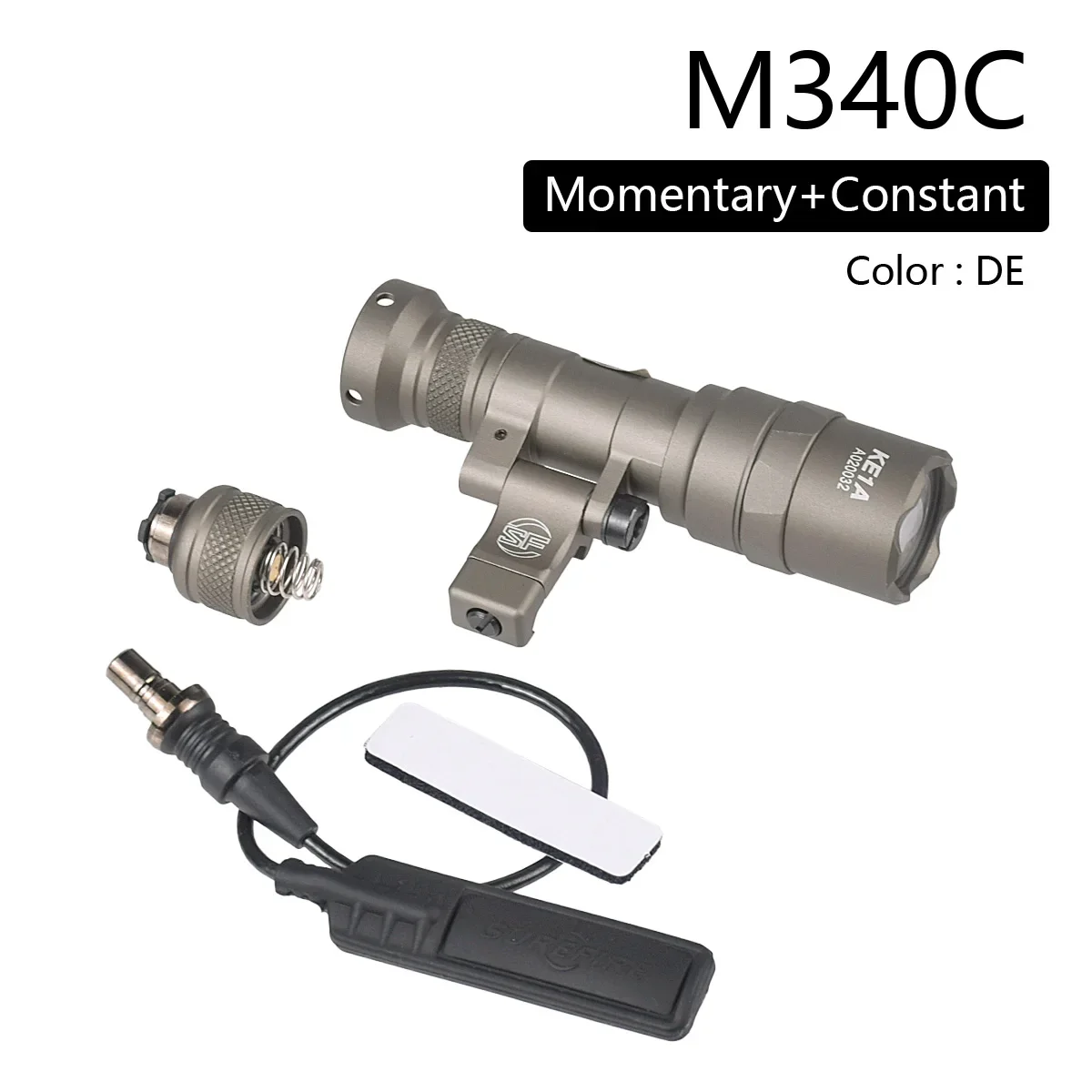 Tactical Surefire M600 M340 DF M640 SF Flashlight M340V Scout Light 20mm Picatinny Rail Mount Airsoft Hunting Light Lamp